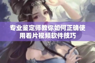 专业鉴定师教你如何正确使用看片视频软件技巧