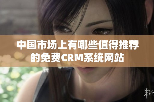 中国市场上有哪些值得推荐的免费CRM系统网站